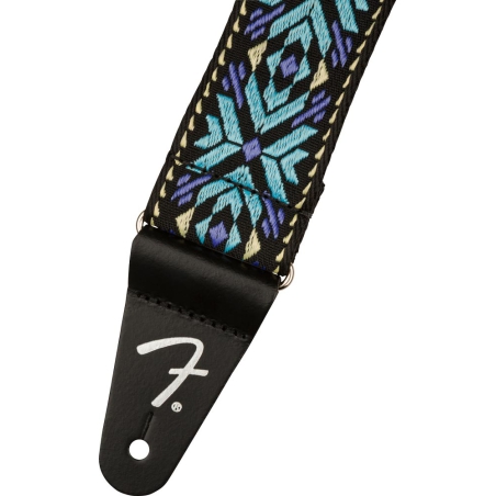 Fender Pasadena Woven Strap Blue Snowflake