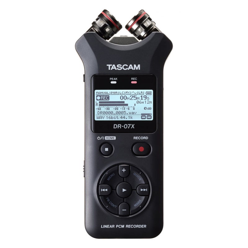 Tascam DR-07X Stereo Handheld Audio Recorder