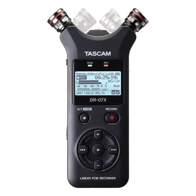 Tascam DR-07X Stereo Handheld Audio Recorder