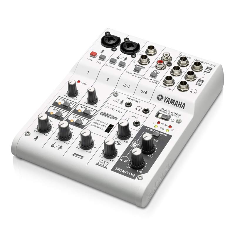 Yamaha AG06 6 kanaals mixer USB audio interface