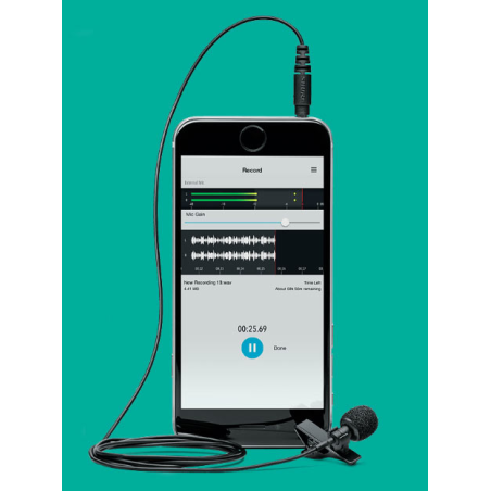 Shure Motiv MVL lavelier microfoon voor mobiele toestellen