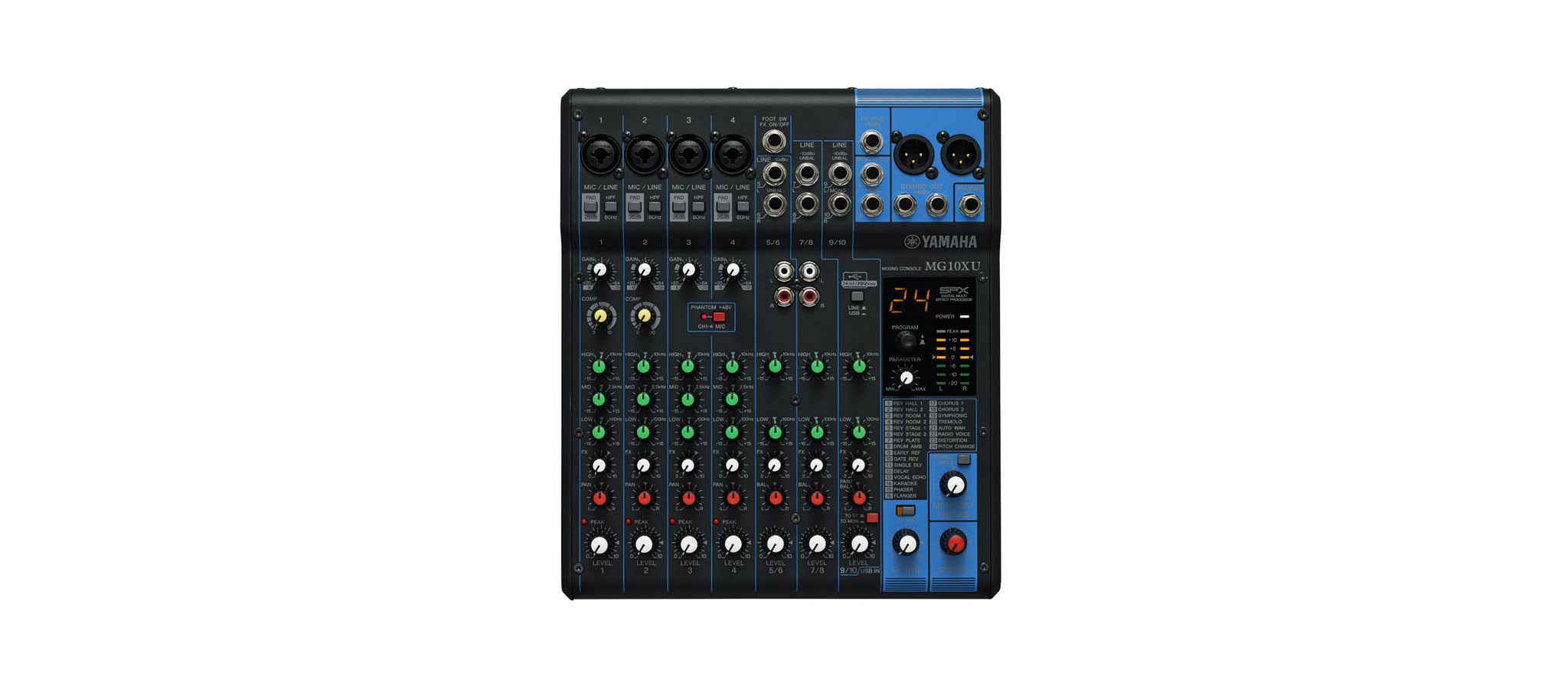 Yamaha MG10XU Live mixer Dijkman Muziek
