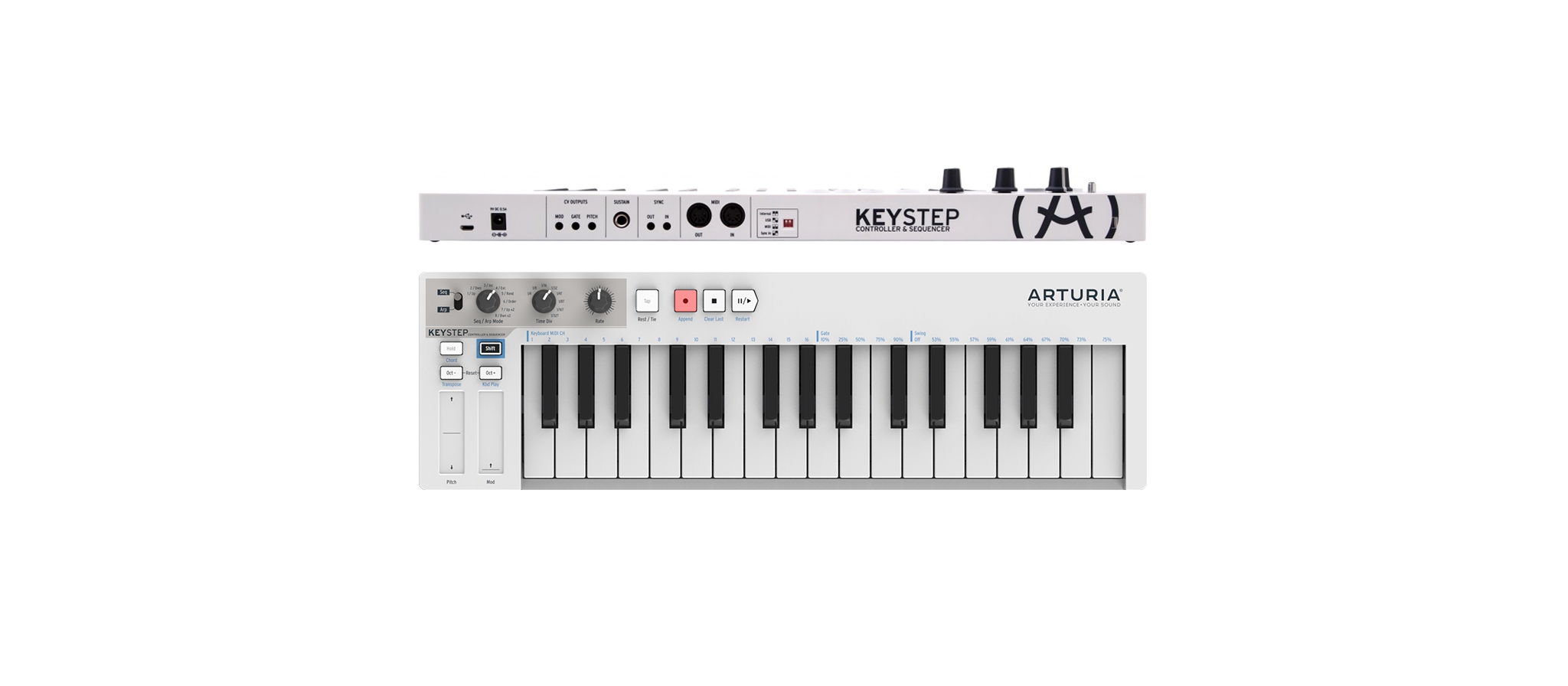 Arturia Keystep MIDI controller & Sequencer Dijkman Muziek