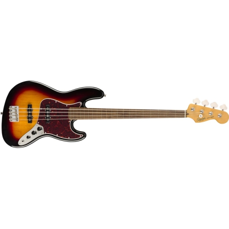 Squier Classic Vibe 60s Jazz Bass fretless LRL 3TS