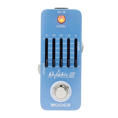 Mooer Graphic G equalizer MEQ 1 pedaal