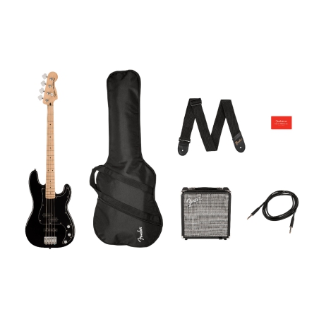 Squier Affinity Series Precision Bass PJ Pack Black