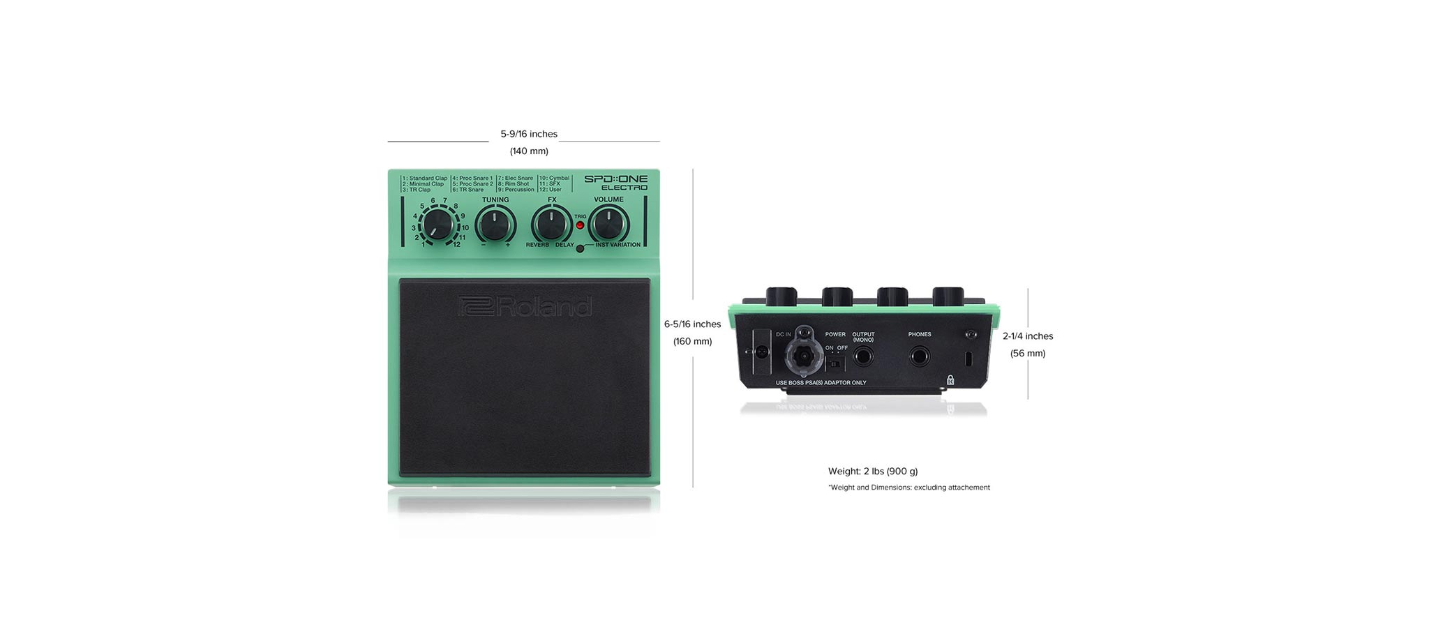Roland SPD ONE Electro 1E| Percussion pad | Dijkmanmuziek.nl