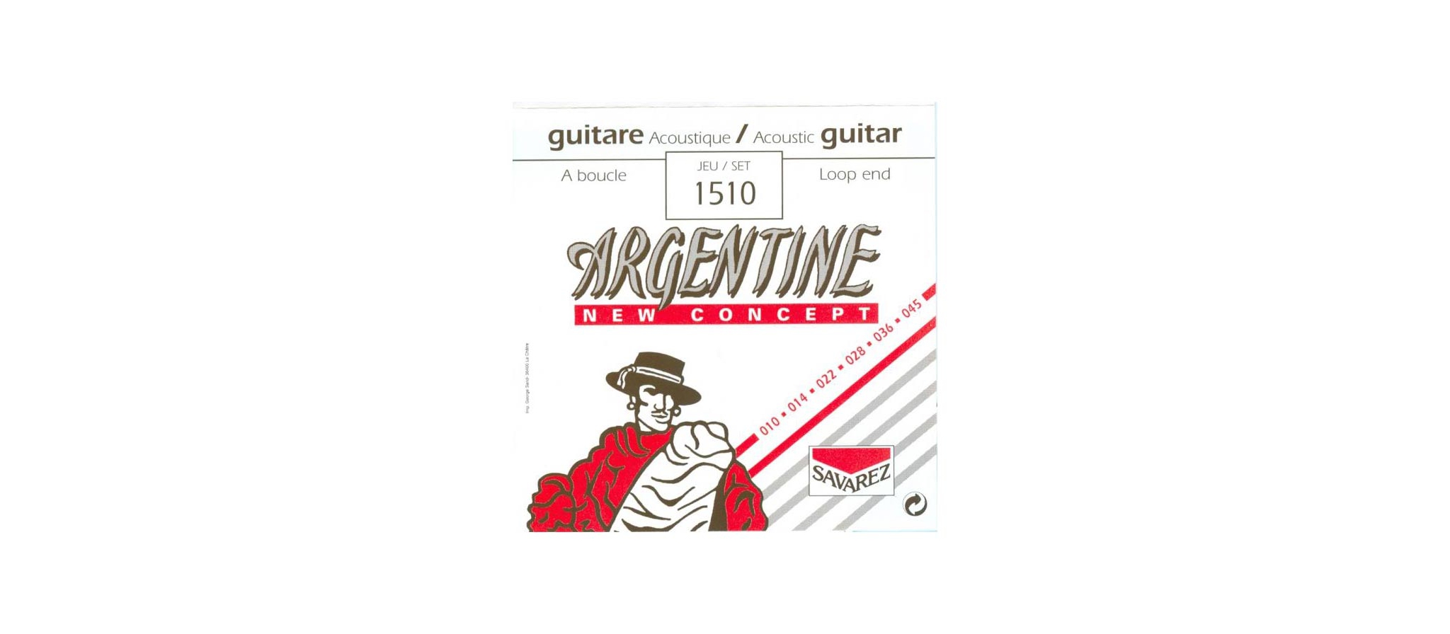 Savarez Argentine Ball End 1610 Extra Light Tension Corzi Chitara