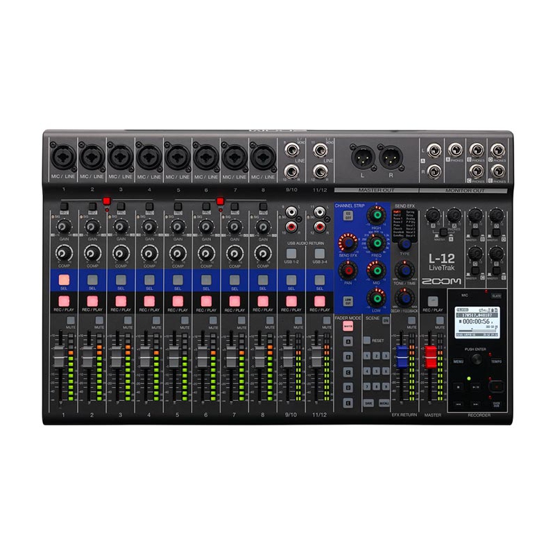 Zoom LiveTrak L-12 digitale mixer Recorder