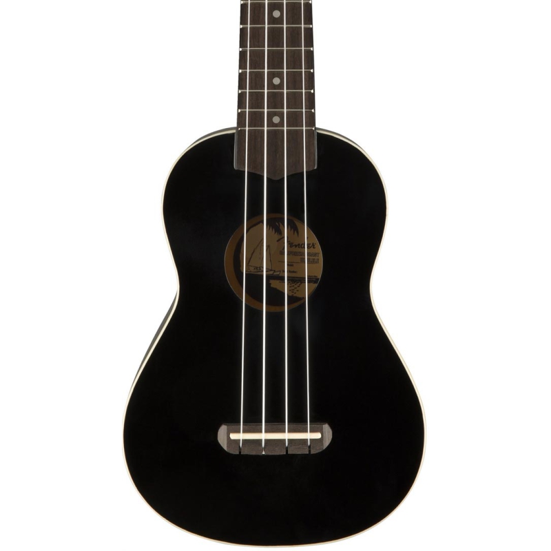 Fender Venice soprano Ukulele black