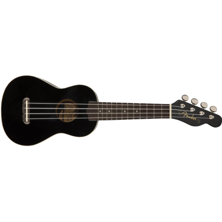 Fender Venice soprano Ukulele black