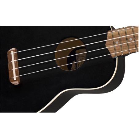 Fender Venice soprano Ukulele black