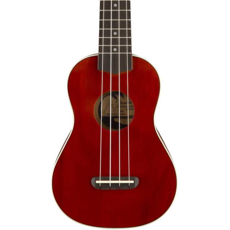 Fender Venice soprano Ukulele Cherry