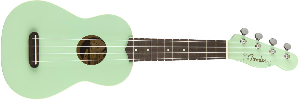 Fender Venice soprano Ukulele Surf Green