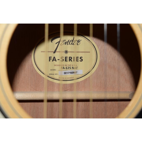 Fender FA-125 Natural inclusief hoes