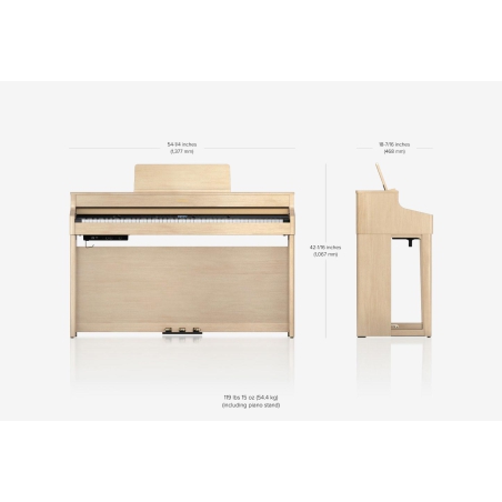 Roland HP702 Light Oak