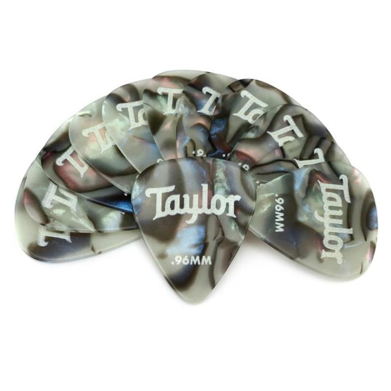 Taylor Celluloid 351 Guitar Picks 12-pack Abalone 0.96