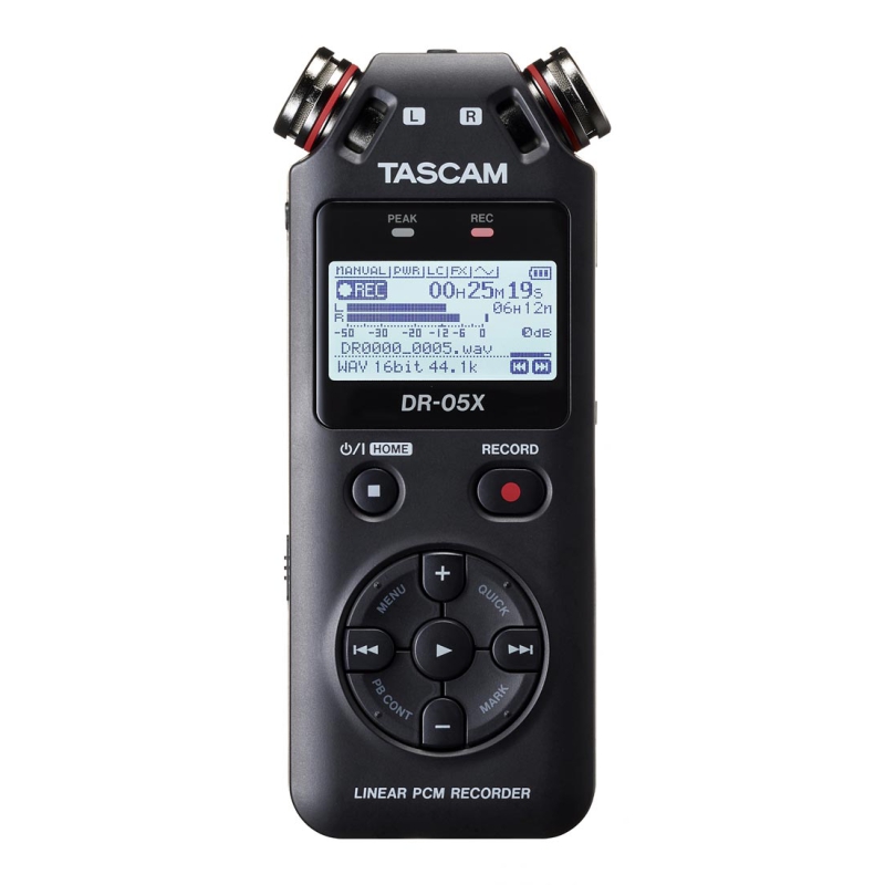 Tascam DR-05X stereo handheld recorder en USB interface