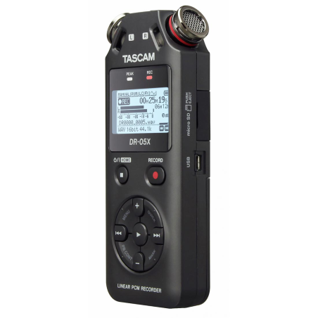 Tascam DR-05X stereo handheld recorder en USB interface