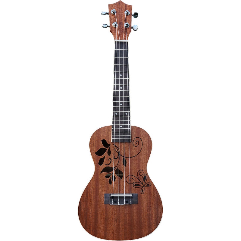 CLX Calista 23 deluxe Leaves Sapele ukulele