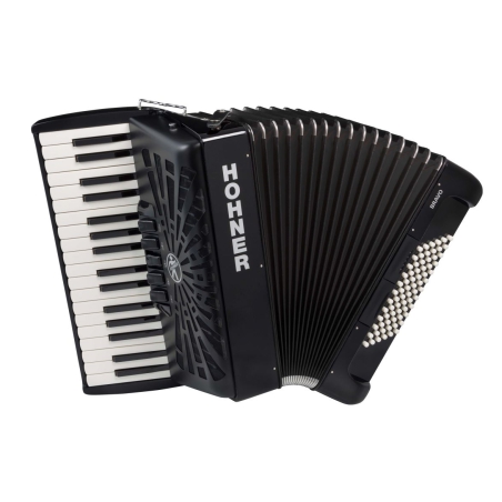 Hohner Bravo III 72 Silent Key Zwart accordeon