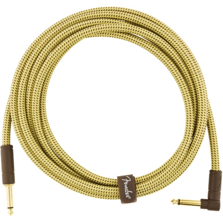 Fender Deluxe Series Instrument Cable Straight/Angle 3 meter Tweed