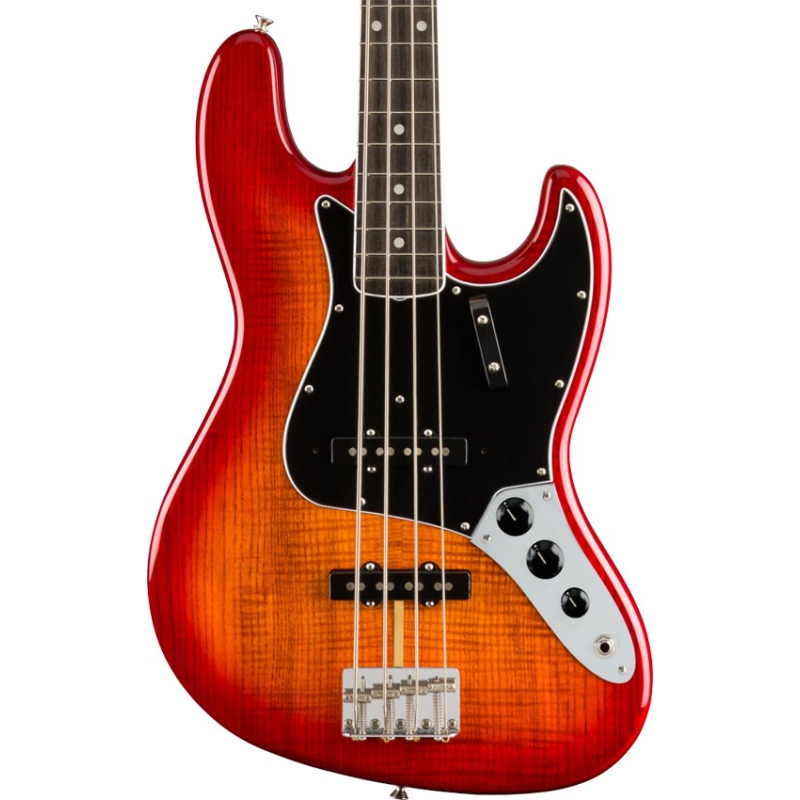 Fender Rarities Flame Ash Top Jazz Bass Plasma Red Burst