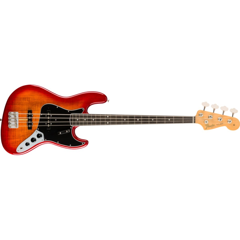 Fender Rarities Flame Ash Top Jazz Bass Plasma Red Burst