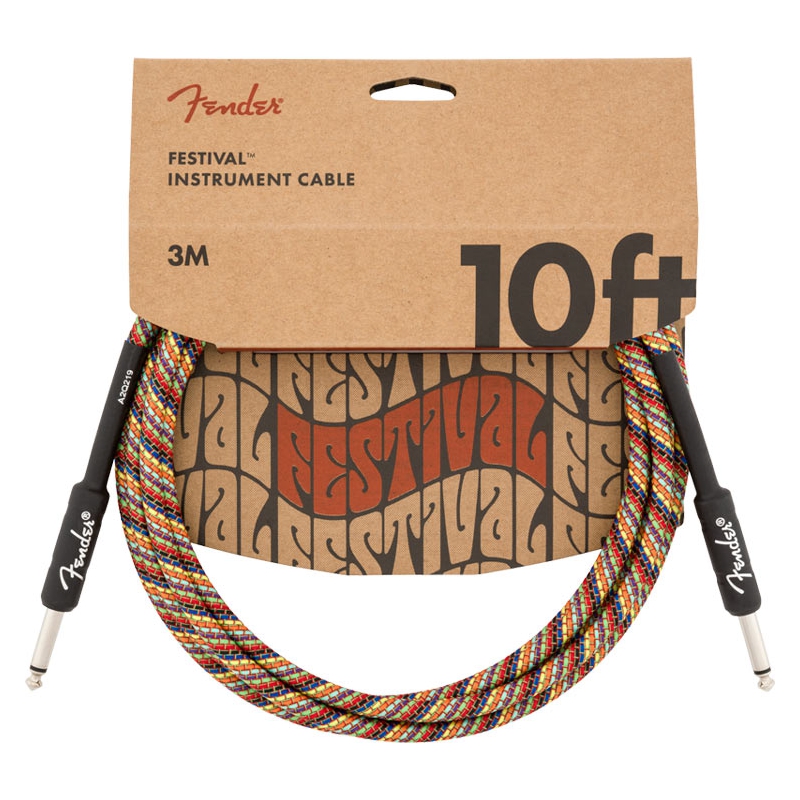 Fender Festival Rainbow 3 meter Instrumentkabel