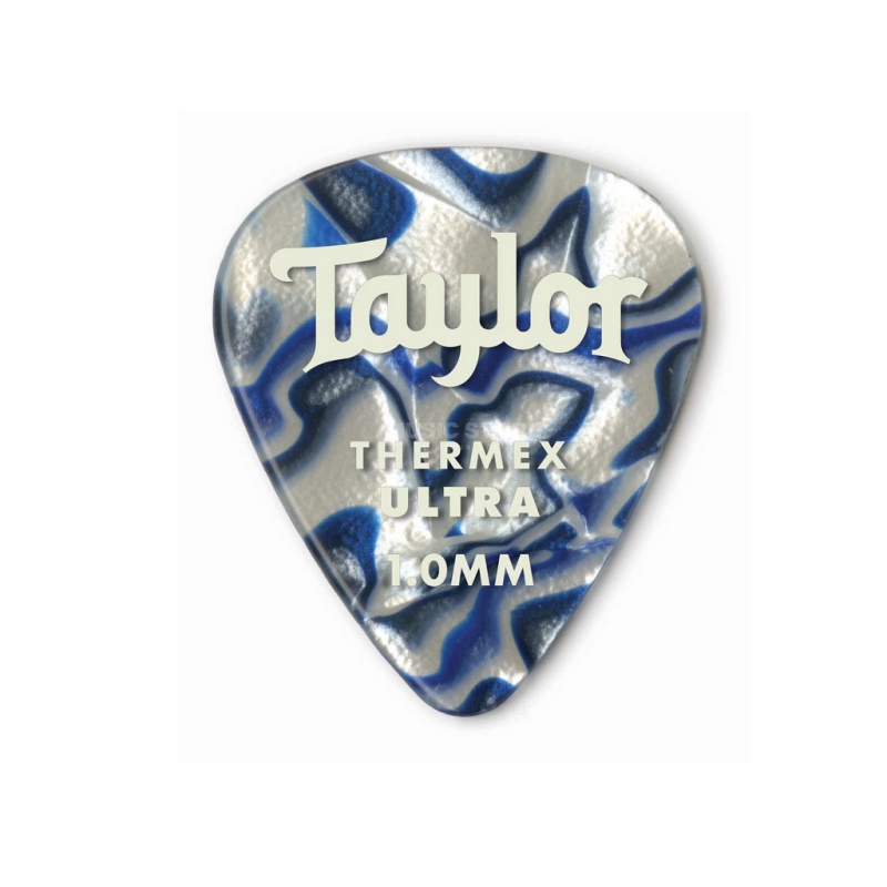 Taylor Premium 351 Thermex Ultra Picks 1.0 Blue Swirl 6-Pack