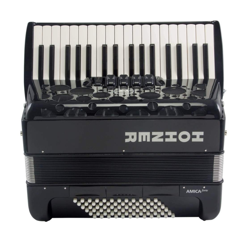 Hohner Amica Forte 72Bas zwart silent