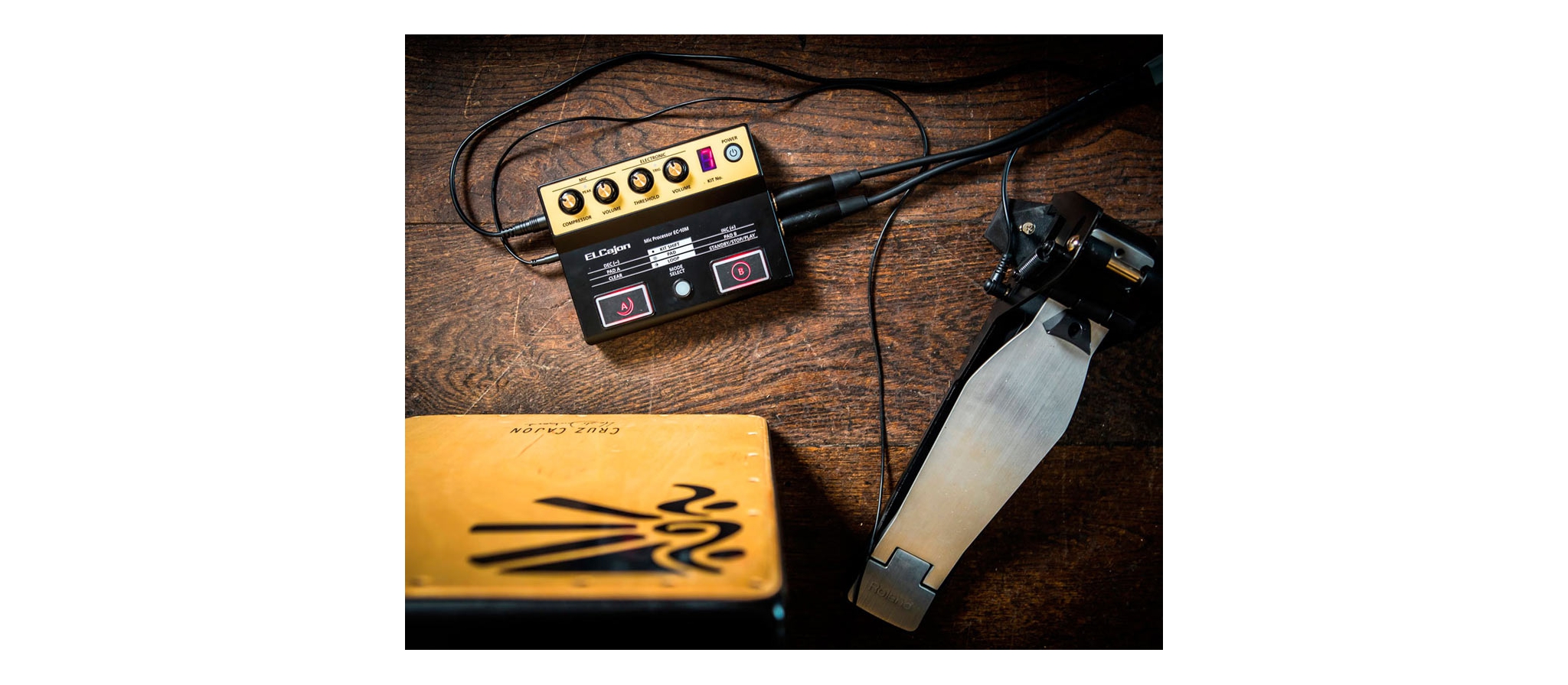 Roland EC-10M ELCajon Mic Processor|voor cajon| Dijkmanmuziek.nl