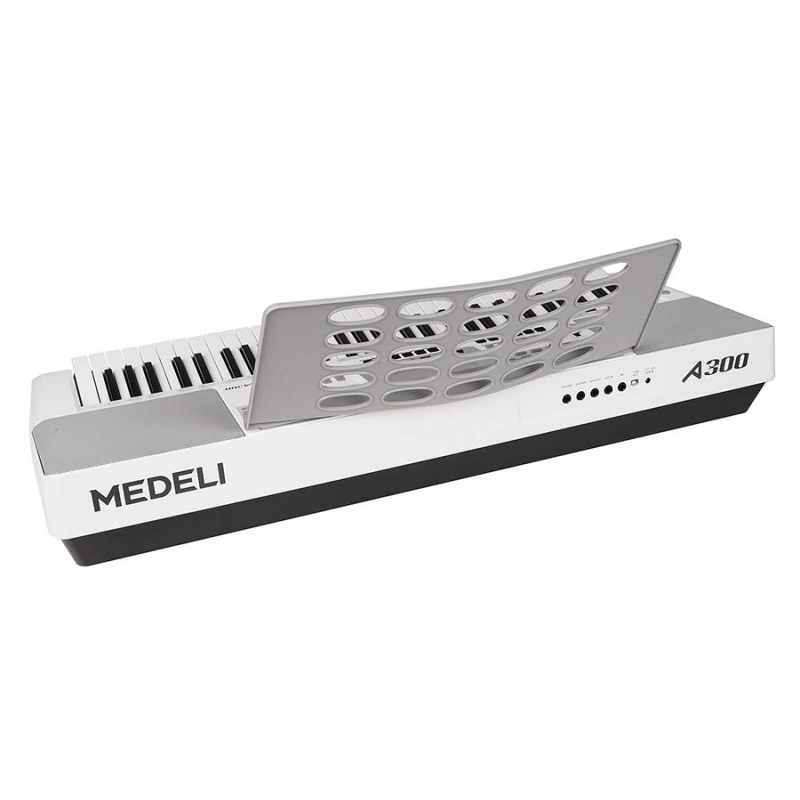 Medeli A300WH Keyboard incl. adapter Wit