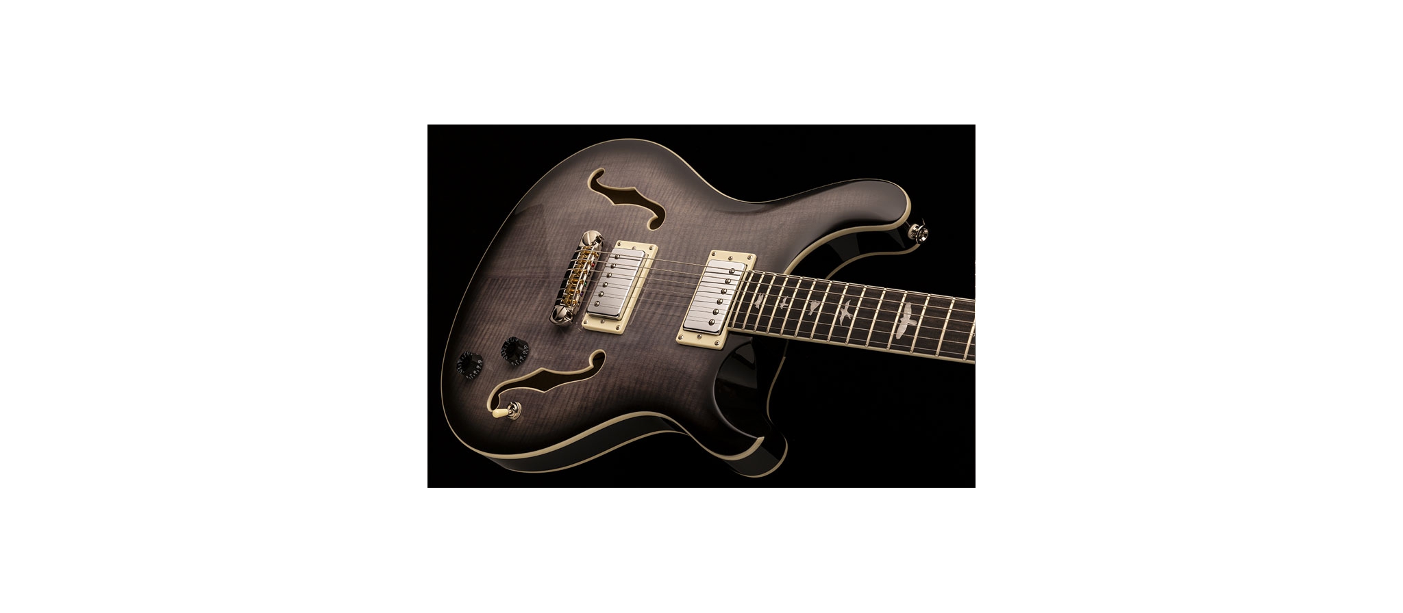 PRS SE Hollowbody II Charcoal Burst|luxe | Dijkmanmuziek