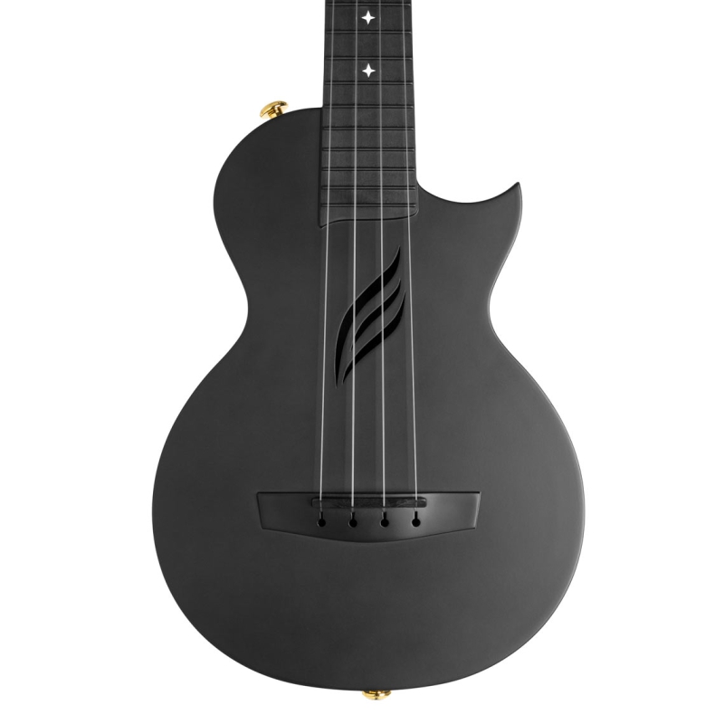 Cascha Carbon Ukulele zwart