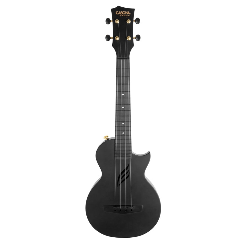 Cascha Carbon Ukulele zwart