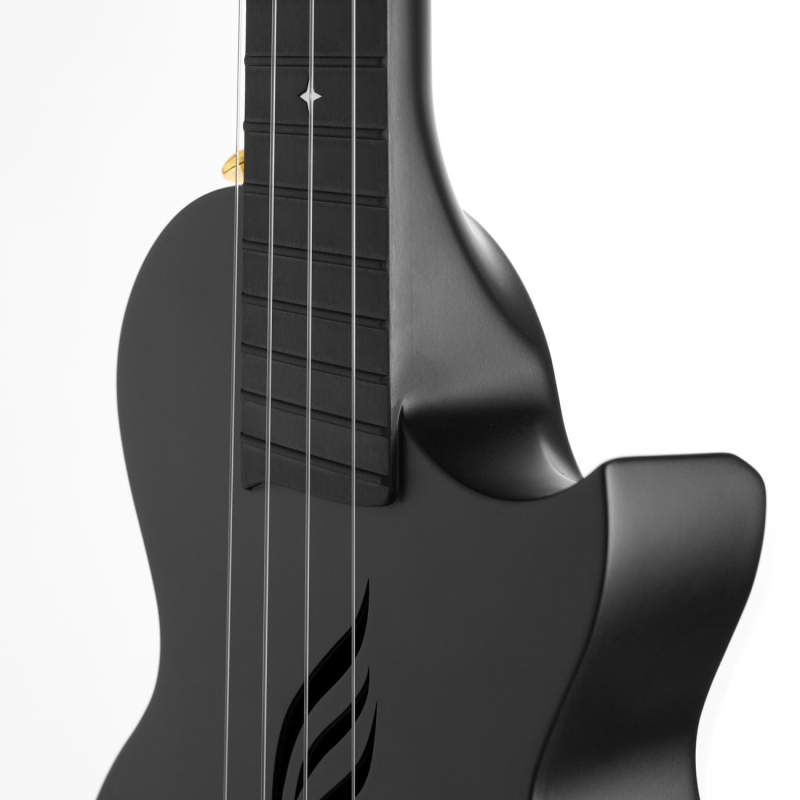 Cascha Carbon Ukulele zwart