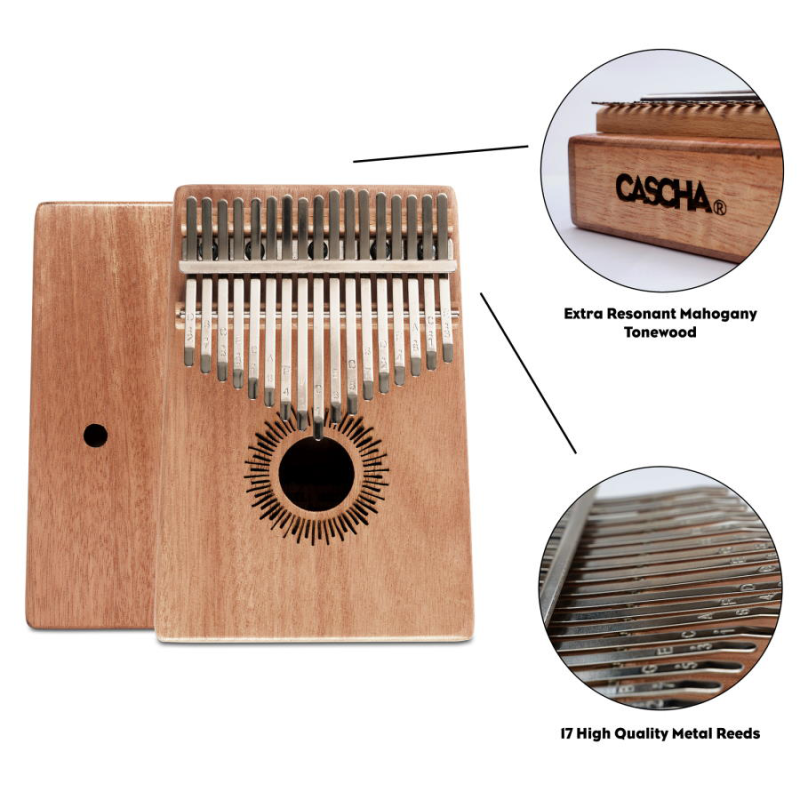 Cascha HH2146 17 Kalimba Mahogany Percussie