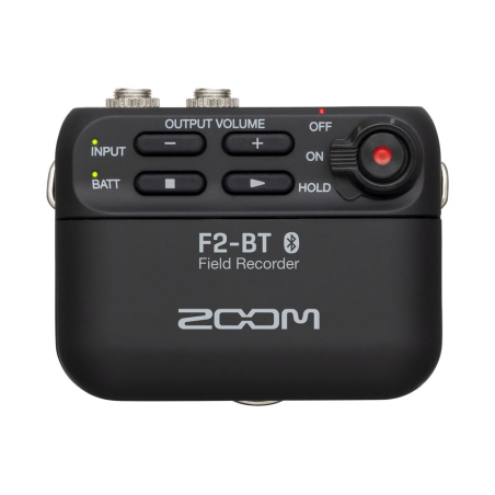 Zoom F2-BT recorder met dasspeld microfoon