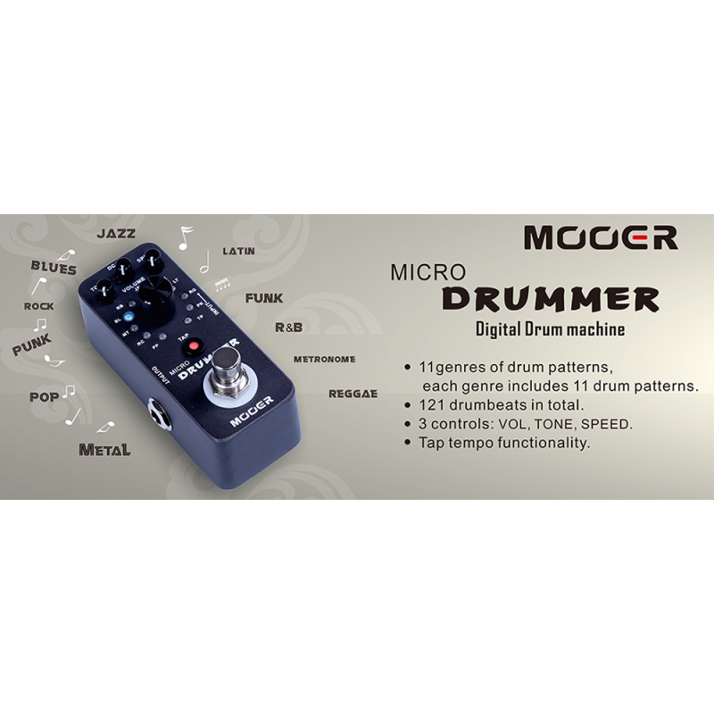 Mooer Micro Drummer MDM pedaal