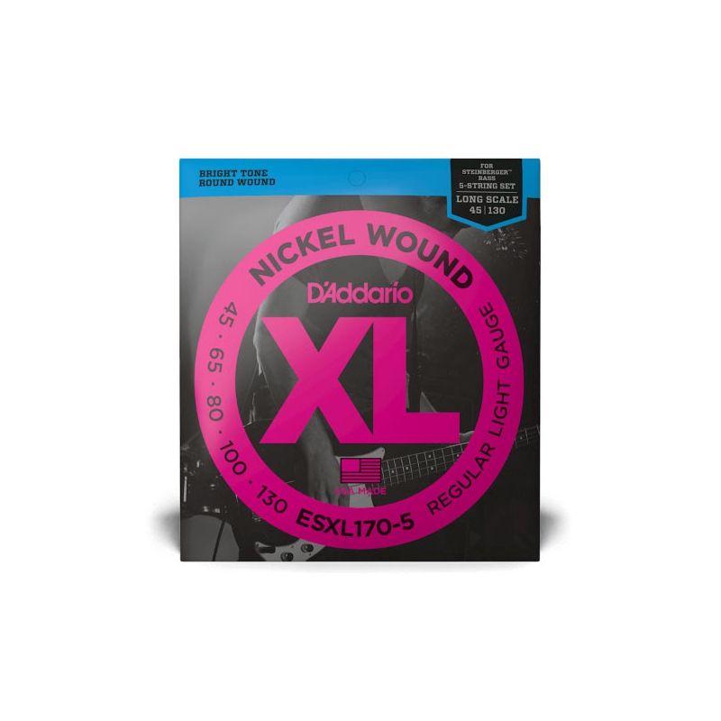 D'addario EXL170-5 XL Nickel