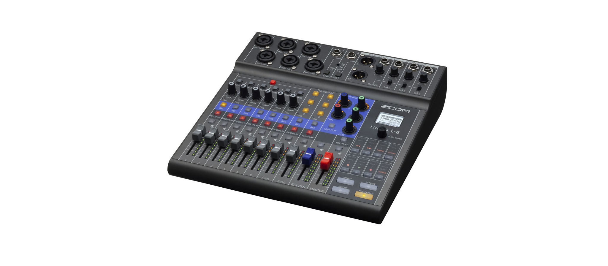 Zoom LiveTrak L-8 digitale mixer recorder| Dijkmanmuziek