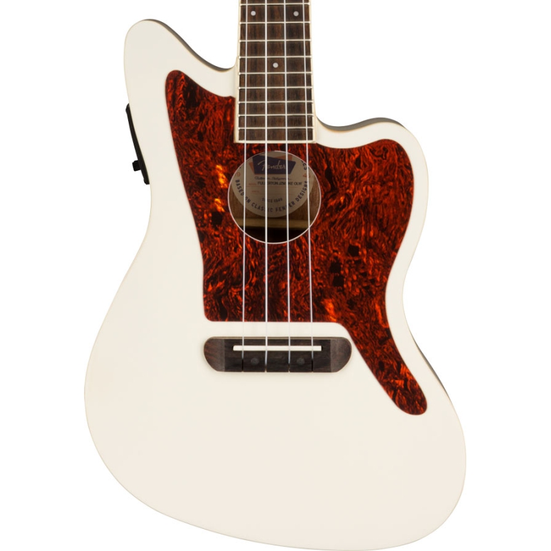 Fender Fullerton Jazzmaster Uke Olympic White