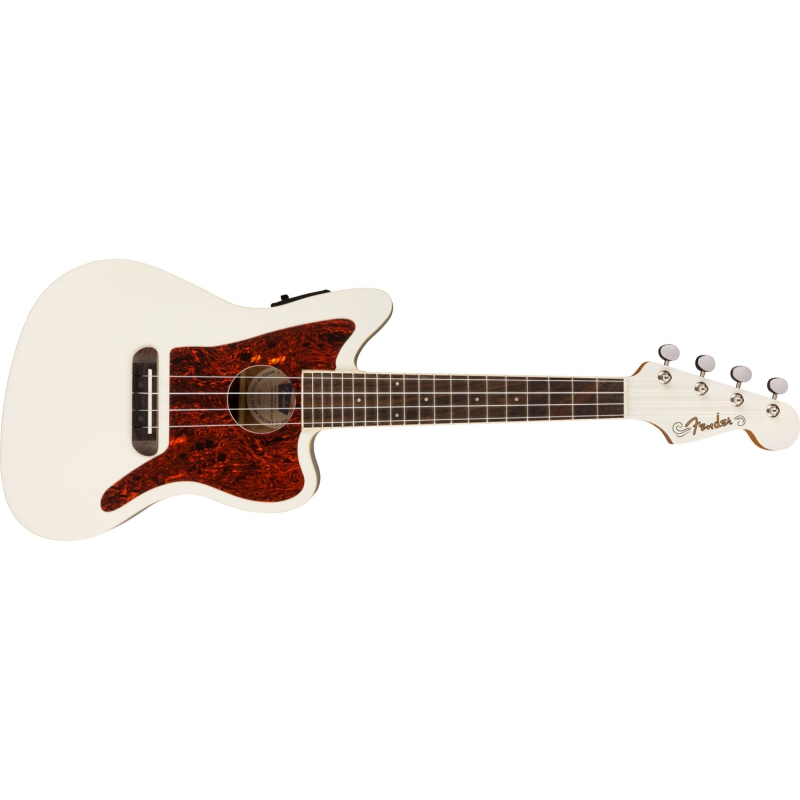 Fender Fullerton Jazzmaster Uke Olympic White