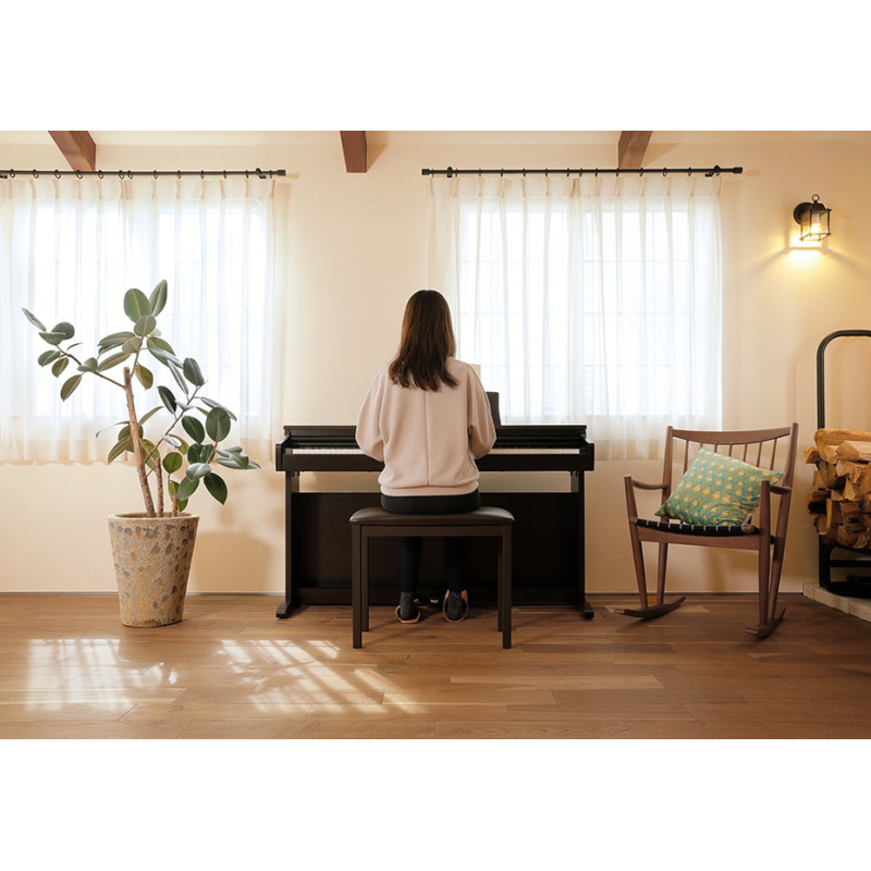 Kawai KDP120 B  Satin Black Digitale Home Piano