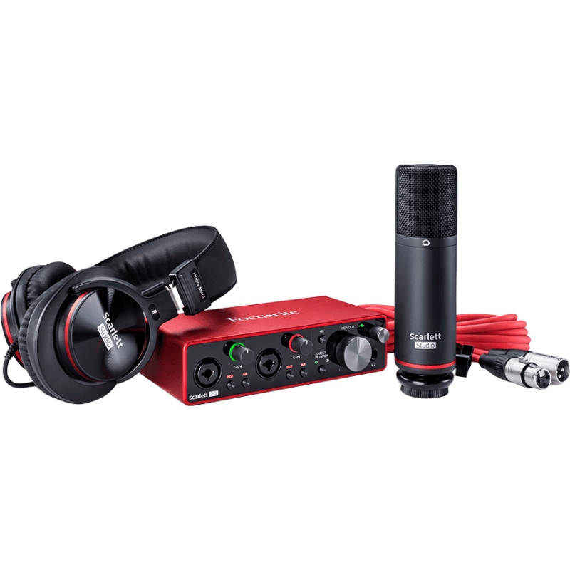 Focusrite Scarlet 2i2 gen 3 studio pakket Interface