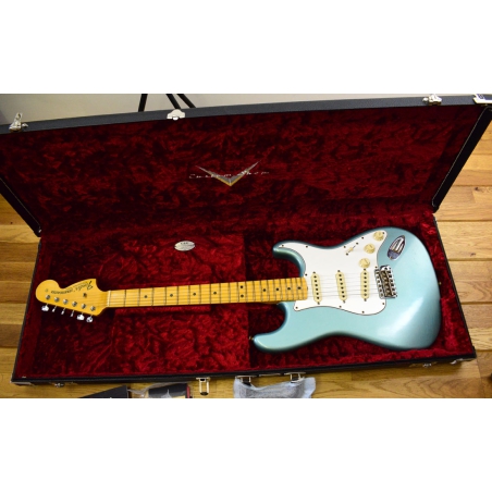 Fender Custom Shop Limited edition 69 Stratocaster Jouneyman Relic Aged Firemist Silver