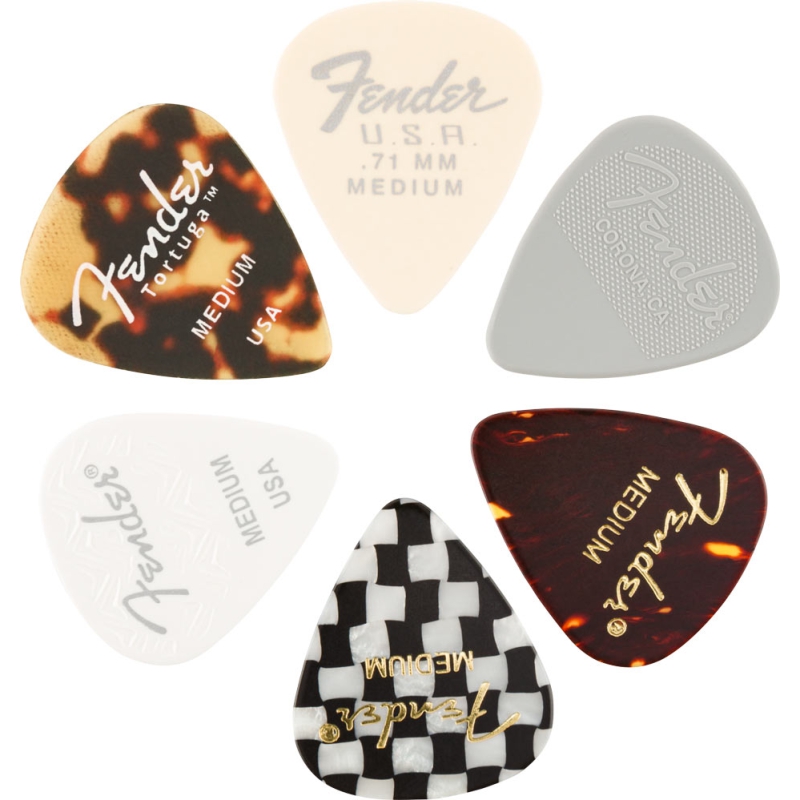 Fender 351 Material Medley 6 plectra