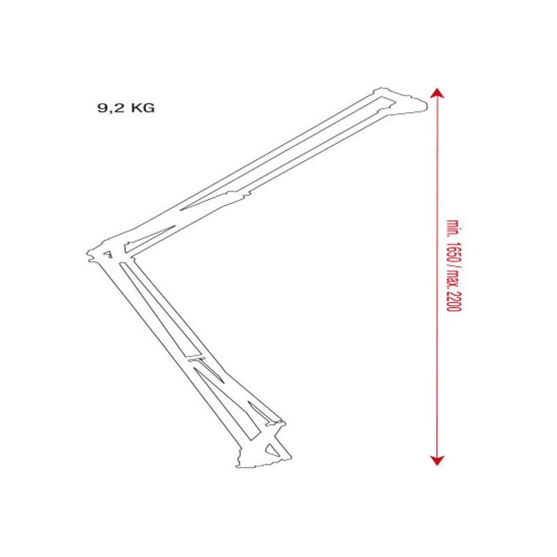 DAP Broadcast microfoon arm