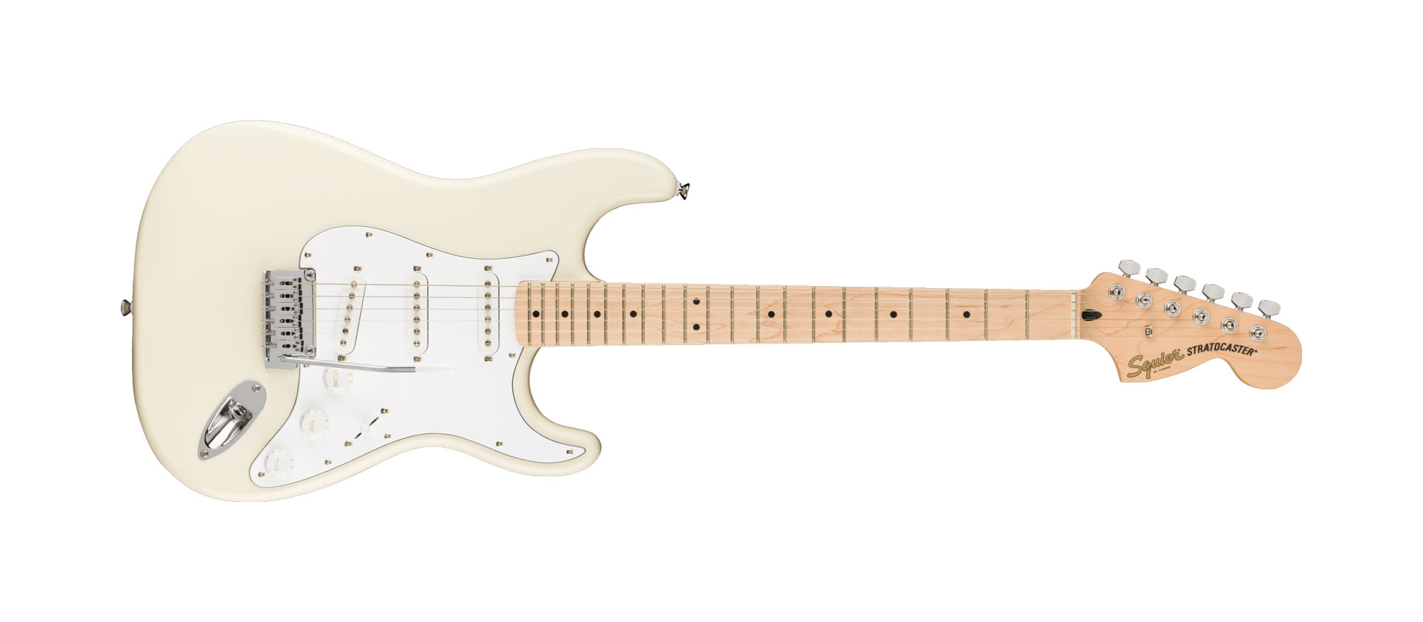 Squier Affinity Stratocaster MN Olympic Whitel|Dijkmanmuziek